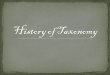 Lecture 3 history of taxonomy