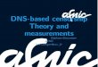 DNS-based censorship Theory and measurements