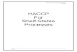 HACCP for Shelf-Stable Processes