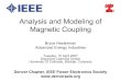 Analysis And Modeling Of Magnetic Coupling