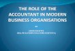 the role of the accountant in modern business organisations