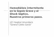 Hemodiálisis intermitente en la sepsis grave y en el shock séptico