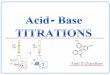 Acid-Base Titration  _  Pharmaceutical Analysis  _ B. Pharmacy _ Amit Z Chaudhari