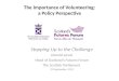 Donald Jarvie - A policy perspective