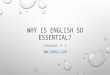 Why English is Essential