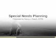 Special Needs Planning 2015