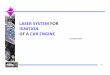 LASER SYSTEM FOR IGNITION OF A CAR ENGINE