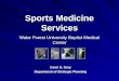 Sports Medicine Services