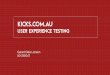 kicks.com.au User Experience Testing