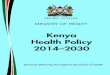 Kenya Health Policy 2014