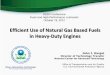 Efficient Use of Natural Gas Based Fuels in Heavy-Duty Engines