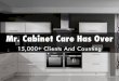 Mr. Cabinet Care has over 15,000 Customers -  Kitchen Remodelling Orange County