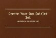 Create your own quizlet set and embed it on Weebly
