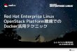 Red Hat Enterprise Linux OpenStack Platform環境でのDocker活用テクニック