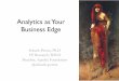 Webinar: Analytics as Your Business Edge