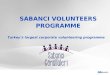 Sabanci volunteers programme peer awards