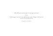 Mathematical Companion for Design and Analysis of Algorithms 