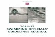 2014-15 SWIMMING OFFICIALS' GUIDELINES MANUAL