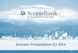AccessBank Investor presentation Q1 2014