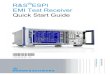 R&S ESPI EMI Test Receiver Quick Start Guide FW4.42