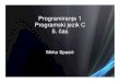 Programiranje 1 Programski jezik C 5. čas