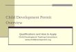 Child Development Permit Overview - Child Development Training