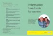 Information handbook for carers, learning disability edition 1.8 MB PDF