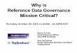 Why is Reference Data Governance Mission Critical?