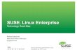 SUSE Linux Enterprise - Technology Roadmap - With SLE 11 SP3 