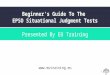 Beginner’s Guide To The EPSO Situational Judgement Test