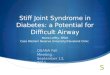Diabetic Stiff Joint Syndrome