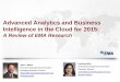 Business Intelligence and Analytics in the Cloud