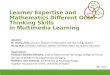 Learner expertise and mathematics different order thinking skills by Dr. Thomas Chiu & Dr. Ida Mok