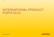 DHL eCommerce - International Product Portfolio