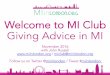 Motivational Interviewing Club - Giving Advice -