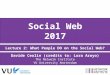 Lecture 2 Social Web 2017