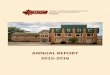 ANNUAL REPORT 2013-2014 ANNUAL REPORT 2015-2016