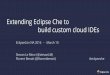 EclipseCon NA 2016 - Extending Eclipse Che to build custom cloud 