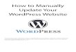 How to Manually Update Your WordPress Website