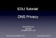 EDU Tutorial: DNS Privacy