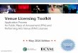 Venue Licensing Toolkit