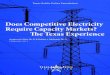 Does Competitive Electricity Require Capacity Markets? The Texas 