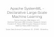 Apache SystemML - Declarative Large-Scale Machine Learning