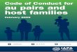 Code of Conduct for au pairs and host families - IAPA