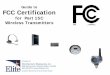 Elite - Guide to FCC Certification for Part 15C Wireless Transmitters