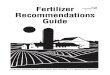 Fertilizer Recommendations Guide