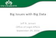 Big Issues with Big Data