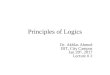 Lecture # 2    principles of logics