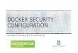 Docker security configuration