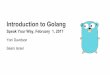 Inroduction to golang